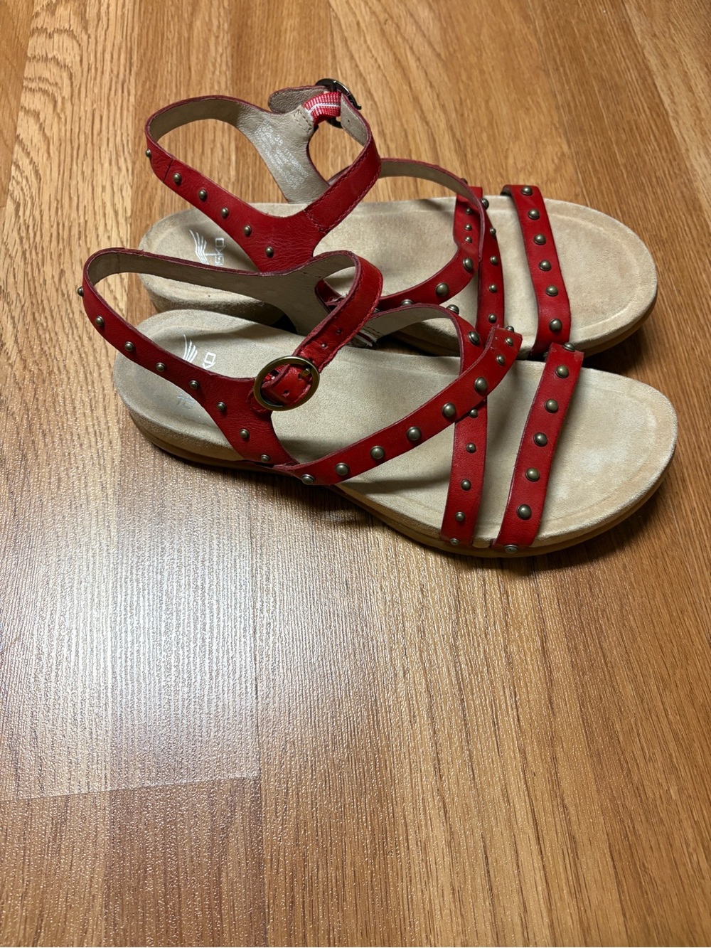 Dansko Brigitte Sandal in Color Tomato - Picture 3 of 7